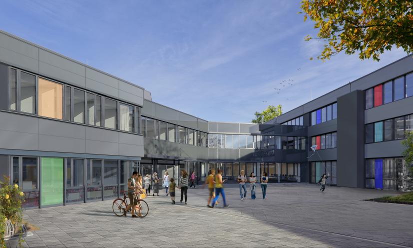 Heinrich Heine Gymnasium Ostfildern Umbau Selbstlernzentrum und Verwaltung OHG+HHG Gymnasien in Ostfildern